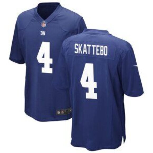 Mens Kids Youths Womens Cam Skattebo Royal Stitched Jersey